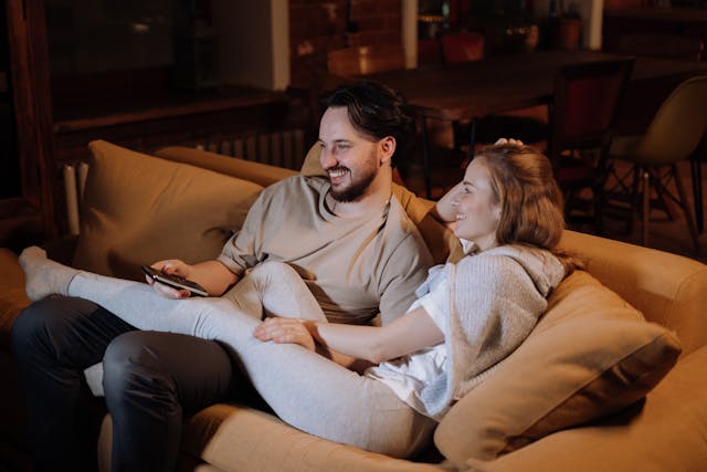 couple watching movie