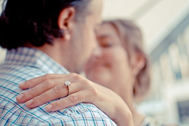 woman man engaged